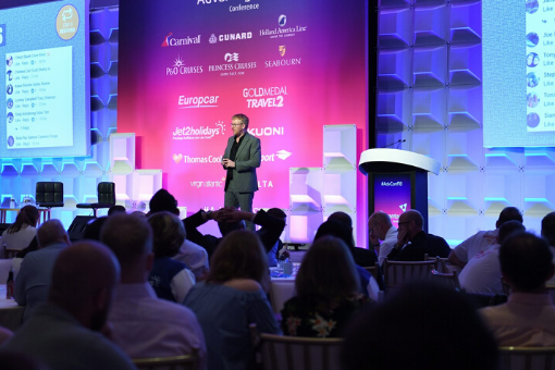 Main stage presentation at Advantage Travel Partnership Conference, Miami, 2018
